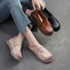 Freizeitschuhe Koznoy 2,5 cm Nähkuh Wildleder echtes Leder Weichsonst Frauen 2024 Vintage Flats Ethiser Sommer Comfy Spring Loafer