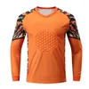 Heren Jersey Ademend Sponge Soccer Doelman Uniformen Lange-mouw Panty's beschermende botsing Voetbaltraining Single Top 240430