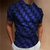 T-shirts masculins T-shirt T-shirt Géométrique Graphique Graphique Crew Neck Apparel 3D Impression extérieure Daily Short Mode Vintage Grande Taille Tee J240509