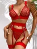 Set vrouw sexy nachtclub queen sexy set met taille cover en been ringen sexy en leuk ondergoed nu