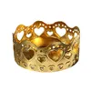 Bandlers Luxury Retro Gold Hollow Hollow Sold Whited Iron en dentelle