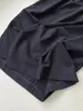 Skirts 2024 Spring Simple Worsted Wool Suit Side Slit Long A-line Black Skirt