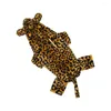 Vêtements pour chiens Cheetah Costume de compagnie cosplay vêtements bodycon jonchy tenue chiot corail toison d'hiver pyjamas de Noël