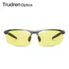 Lunettes de soleil Trudren Mens Sport Pochromic pour les verres de conduite de nuit en aluminium enveloppant PO Chromic Running Glass 5933