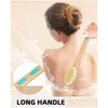 Cepillos de baño, Sponges SproBBers Cepillo de ducha con cerdas suaves y rígidas Exfoliante de cuerpo de doble lado del cuerpo para el cuerpo de espalda para húmedo o seco DHNTY
