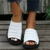 Pantofole sandali riciclati di ghepardo femminile per donne in moda e estate