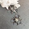 Colliers pendants labradorite avec cuivre lunes Charm Connecteur Collier boho personnalisé