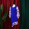 زائد الفساتين الحجم 2024 أزياء قلم رصاص فساتين نساء KN-Length نحيف طويل SLVE Office Dress ضمادة ضجة نحيفة Bodycon Beach Dress Vestidos rets y240510