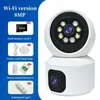 IP -Kameras 4MP PTZ WiFi -Kamera Dual Screen Smart Home Safety Baby Camera AI Tracking Bidirectional Audio Color Night Vision HD CCTV -Überwachung D240510