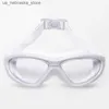 GOGGLE DI STATIVE GOGGLES per bambini per ragazzi impermeabili e anti-nebbia ad alta definizione ragazze da nuoto di grandi dimensioni set di bambini Q240410