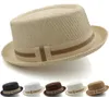 Wide Brim Hats Men Women Classical Straw Pork Pie Fedora Sunhats Trilby Caps Summer Boater Beach Outdoor Travel Party Size US 7 12824306