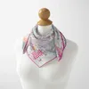 Halsdukar 53 cm % silkekvinnor halsdukar mode märke fyrkantiga halsdukar halsskalor design hijab halsduk för damer q240509