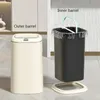 40L Smart Trash Can Automatyczne pojemność czujnik śmieci śmieci Kuchnia Kuchnia Barthroom Dustbin Electric Touch Basket 240510