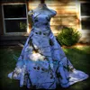 Realtree Snow Camo Wedding Dress One Shoulder Court Train Lace-Up Back Country Camo Formell klänning 252K