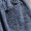 Saias 2024 xxl-6xl Salia de jeans alta cintura A-line Mini Women Summer Elastic Single Button Blue Jean G353