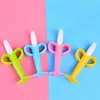 XV51 Detors de dents Toys Baby Silicone Training Brosse à dents Bisphénol Une banane en forme de banane pour les jeunes dents pour mousse de dents de dents de dents d240509