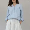 Blusas femininas camisa de algodão casual 2024 Trendência Sexy-deco