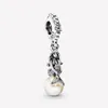 100% 925 Sterling Silver The Little Mermaid Fit Fit Original European Charms Bracciale Fashion Accessori 190A