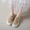 Chaussures décontractées crlaydk Fashion Slip sur toile pour femmes Backless Platform Slides Comft