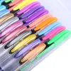 48 gel kleur pengel inkt glitter pen slimme kleur kunst markers fijne tip kit voor kinderkleurboeken tekenen journaling 240430
