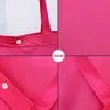 Faltbare Taste Einkaufstaschen wiederverwendbares Einsatztasche Frauen Freizeitstraße Paketpaket Handtasche Handtasche Custom hochwertig Blau 240430