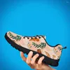 Casual Shoes Instantarts Bohemian Fjärilsneakers för kvinnor Boho Floral Tryckt fitness Lace Up Girls Tennis Kvinna