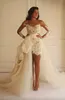 Robes de mariée de la Maison Yeya en dentelle avec train détachable 2024 Illusion à manches longues Holidal Holidal Bridal Two Pieces Brinda