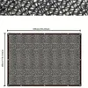 Black Shade Tissu Sun Block Mesh Cover Socaged Edge with Brommets Sun Net pour Pergola Plants Greenhouse Gardens Patio Canopy 240510