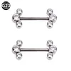 乳首リング1PC F136 Titanium Industrium Barbell Rings Nipple Bar Ear Tragus 1.6x14mm Piercing StudEarrings Body Piercing Jewelry Nipple Pi Y240510