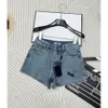 Merk shorts designer broek vrouwen dames shorts jurk mode logo broek pure katoenen denim stof korte zomer strand vakantie jeans 10 mei