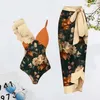 Swimons de maillots de bain pour femmes MAINTRATION FLORAL IMPRESSIONNANTES FEMMES SOINS PLAIS SOINS PLAIS 2024 FEMPEL VEUX V BIKINI SUMME SUMBRE SWEAUSE DE FEUSEMENTS J240510 J240510