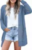 Women's Plus Size Sweaters women's fashionable cardigan sweater, lightweight front cardigan long casual beach kimono, with pockets Fashion top