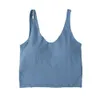 Ll allineare canotta top top u re bramosella da yoga da donna maglietta estiva top sexy tops di moda senza maniche colori caramelle