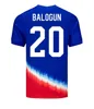 Équipe nationale US 20 Balogun Soccer Jerseys Man 24-25 Copa America 23 Acosta 2 Yedlin 8 McKennie 21 Weah Zimmerman Robinson Reyna United States Kits Kits Kits Kits