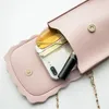 Torby na ramię Crossbody for Women Leaf Mobile Phone Bag College Wind Tourse Klucz Case Messenger Pu