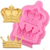 Bakning Mögel Royal Crown Sile Fandont Mods Crowns Chocolate Molds Candy Mod Cake Decorating Drop Delivery Home Garden Kitchen, Dining DH0GM