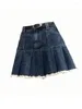 Signe Summer Women's Blue Blue Denim Mini gonna alta vita alta moda vintage coreano harajuku y2k ragazza anni '90 jean a-line