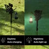 Xyris Fairy Stakes 1 -Solar Ornaments Garden Statue Metal Yard Lawn Decorations Outdoor、Chimsical Decor for Patio、（1ペアスタイルA）