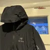 Diseñadores marca chaqueta con capucha chaqueta fissionsl Black Cl12