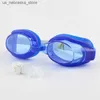 Poux de plongée Enfants enfants adolescents ajustés en lunettes de natation verres de maillots de bain sportifs avec bouchons d'oreille et pinces à nez Q240410