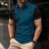 Летняя высококачественная лацканая спортивная футболка для спортивной рубашки для рубашки муж Мужские