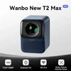 Projecteurs Wanbo New T2 MAX Projecteur 1080p Full HD Android 9.0 Mini WiFi Autofocus 450ansi Portable Projecteur HIFI Sound Home Outdoor J240509