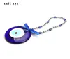 Evil Eye Wall Hanging Decorations Auto Keychain Glass Blue Turkse Evil Eye Pendant Sieraden voor kantoor Home Living Room EY13679083690