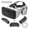 2023 Szklanki VR Virtual Reality 3D Google Cardboard Słuchawki słuchawkowe Android z Gamepad 240506