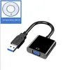 Adaptateur USB vers VGA USB 2.0 / 3.0 à VGA Carte vidéo externe Convertisseur multiplié 1080p pour le projecteur de moniteur PC ordinateur portable de bureau