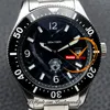 1858 ICED ZEE DATUM 129371 Automatische heren Watch Steel Case Ceramics Bezel Black Dial Stainless Steel Bracelet Watches Reloj Hombre Montre Hommes PuretimeWatch Ptmblbl