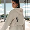 Suisses à piste pour femmes Hoodie Femmes de haute qualité Designer Fashion Fashion Tracksuit pour tenues Sweats à capuche Imprimez le pluin à capuche en deux pièces