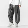 Pantaloni maschili uomini vintage harem streetwear uomo sciolto casual harajuku in stile coreano in stile elastico jogger oversize pantalone 5xl 5xl
