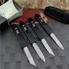 High End UT88 AUTO Tactical Knife Damascus Steel Blade CNC Aviation Aluminum with Carbon Fiber Handle EDC Pocket Gift Knives with Nylon Bag and Repair Tool