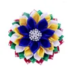 Brooches Quality Layers Ribbon Corsage Flower OES Soror Pin Brooch Order Eastern Star Mason Members Jewelry